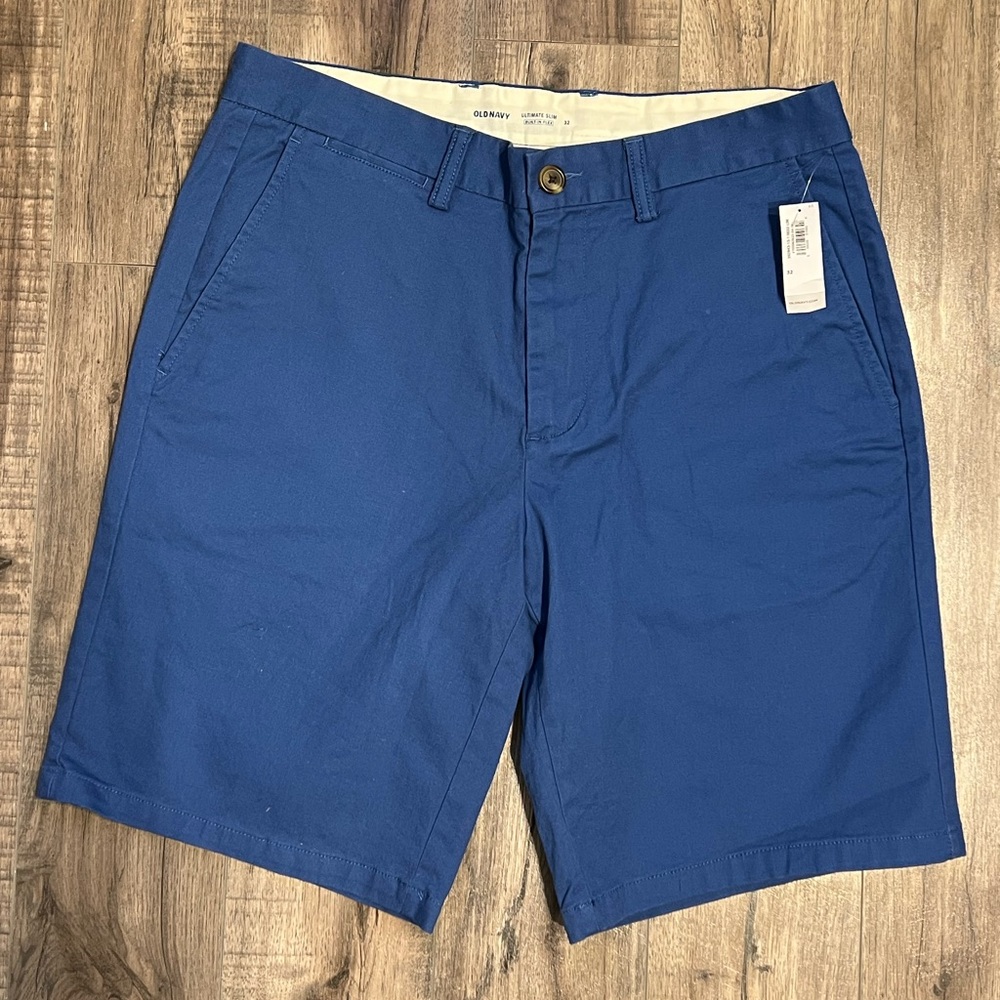 NWT Old Navy Ultimate Slim Chino Shorts 10”